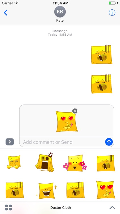 Duster Cloth - Animated Stickers And Emoticons