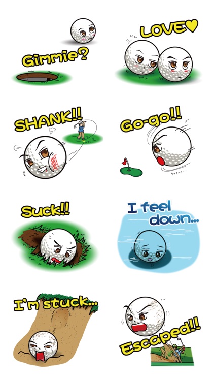 LoveGolfStickerEng