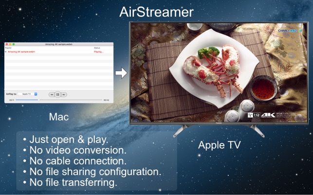 ‎AirStreamer - for Apple TV Screenshot