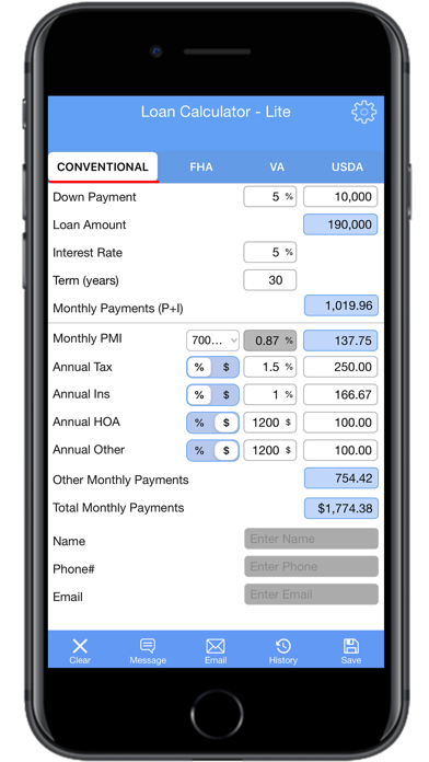 Loan Calc-Lite screenshot 2