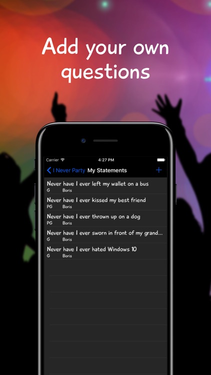 I Never Party - Never Have I Ever Drinking Game