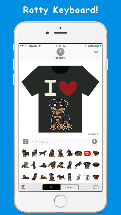 RottyEmoji - Rottweiler Emoji Keyboard & Stickers screenshot 4