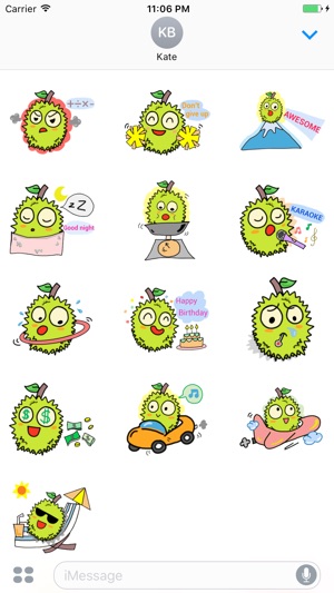 Abner The Little Cute Durian Stickers(圖3)-速報App