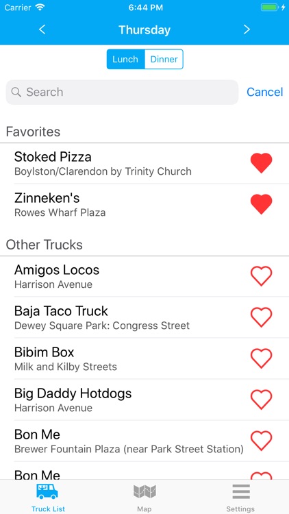 Boston Food Truck Schedule