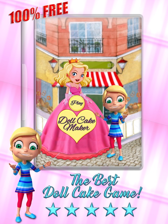 人形 ケーキ メーカー 子供たち 料理 ゲームのおすすめ画像1