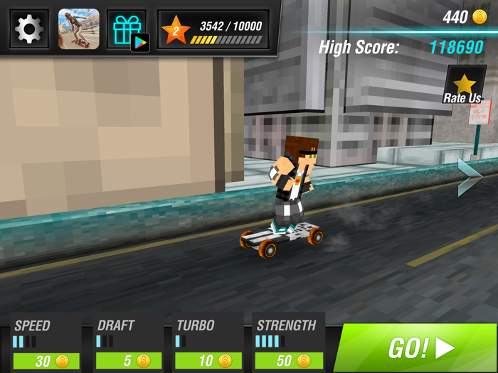 梦幻城市滑板飙车世界