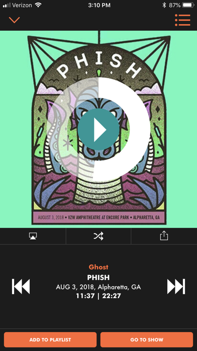 LivePhish screenshot1