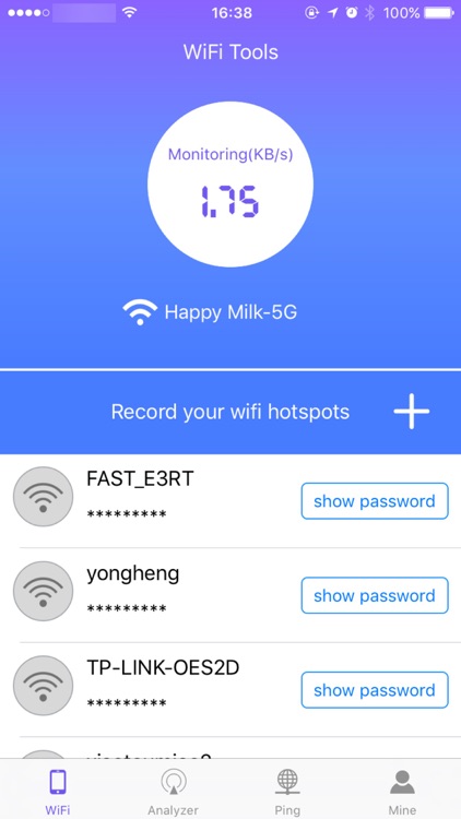 Wifi Password&Key assistance
