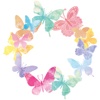 Watercolour Butterfly Animated Stickers