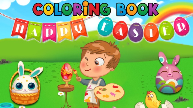 Easter Coloring Book For Kids! Draw, Color & Paint(圖1)-速報App