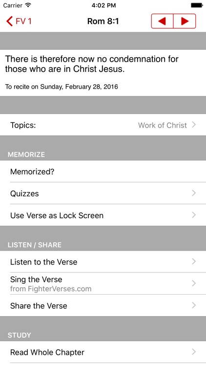 Fighter Verses - memorize bible verses