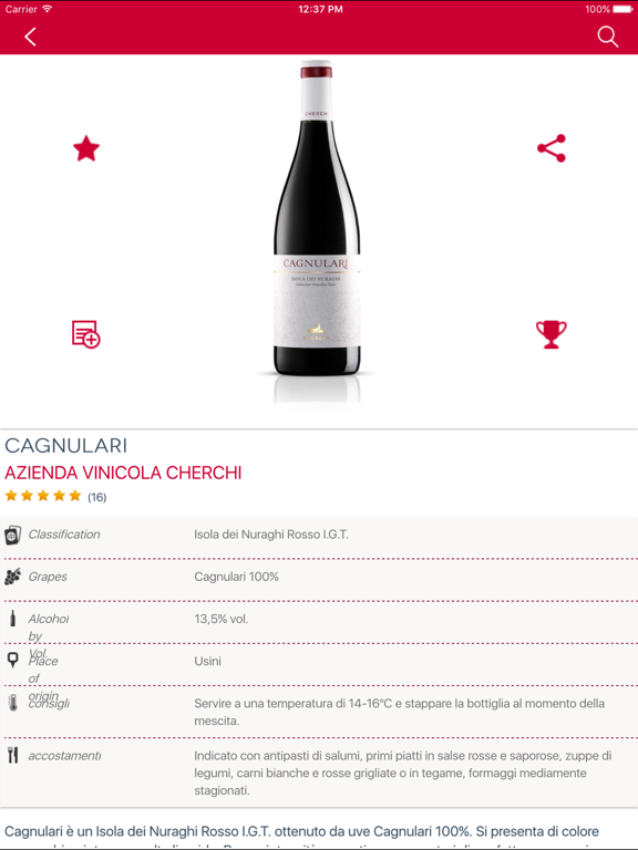 Screenshot #6 pour WinePIX - sardinia wines and more