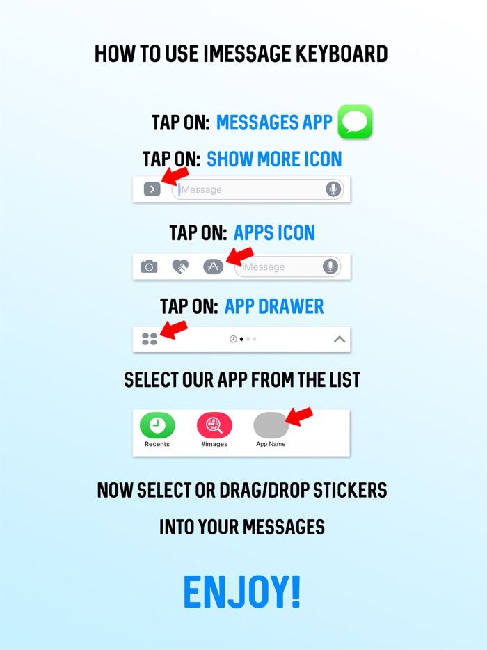 Vintage Blues Flower Child Stickers for iMessage