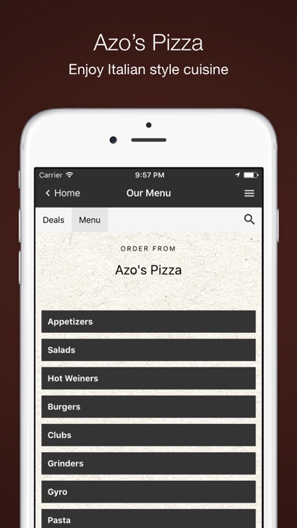 Azo's Pizza Order Online