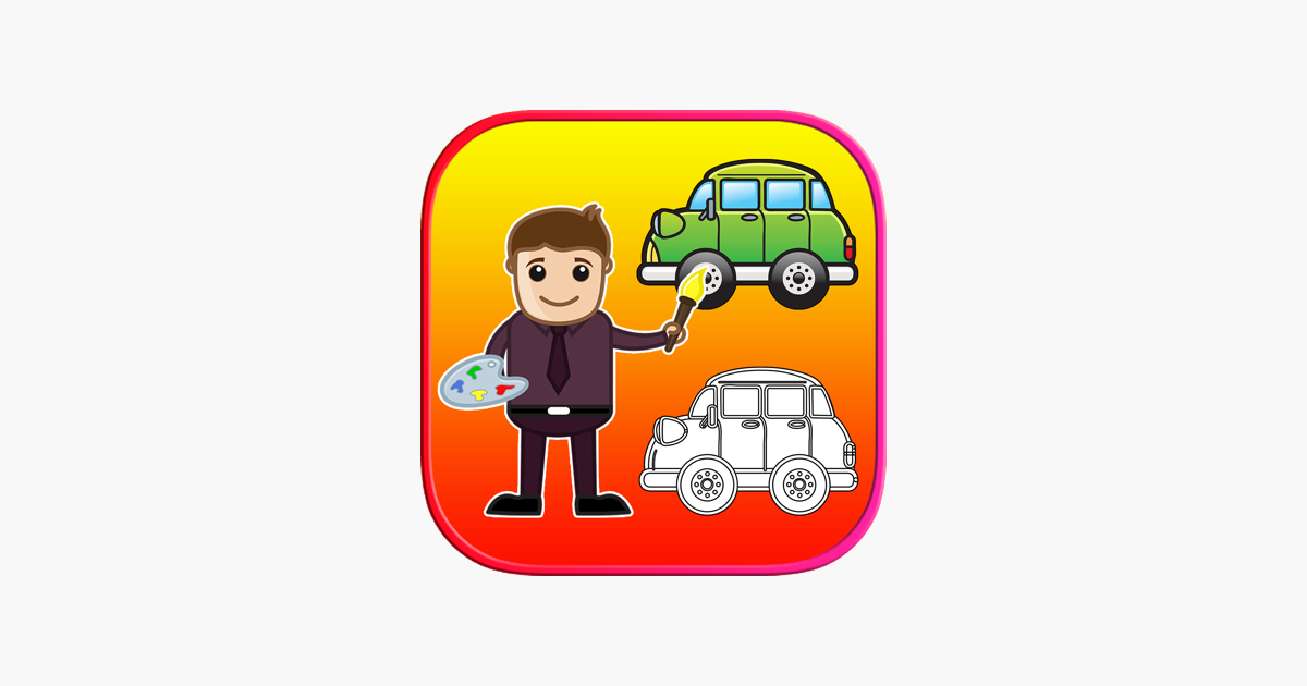 ‎Vehicle Kids Coloring Book - Truck Car Train Pages on the App Store