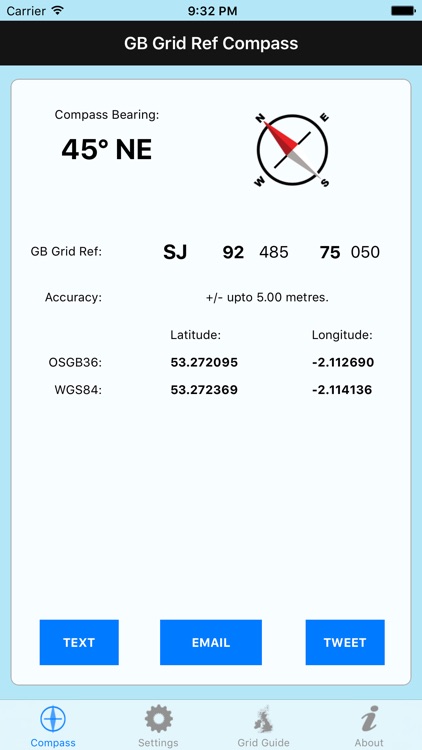 GB Grid Ref Compass