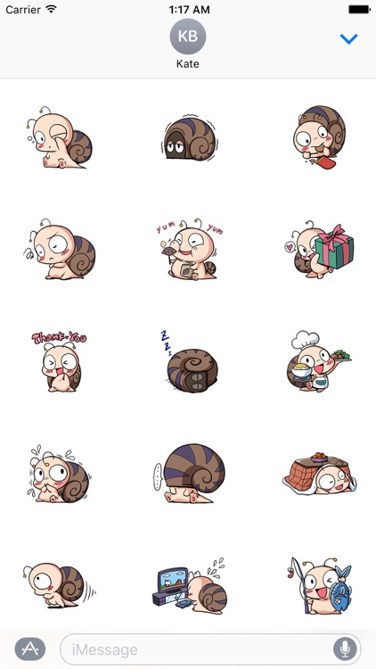 Cute Snail Stickers