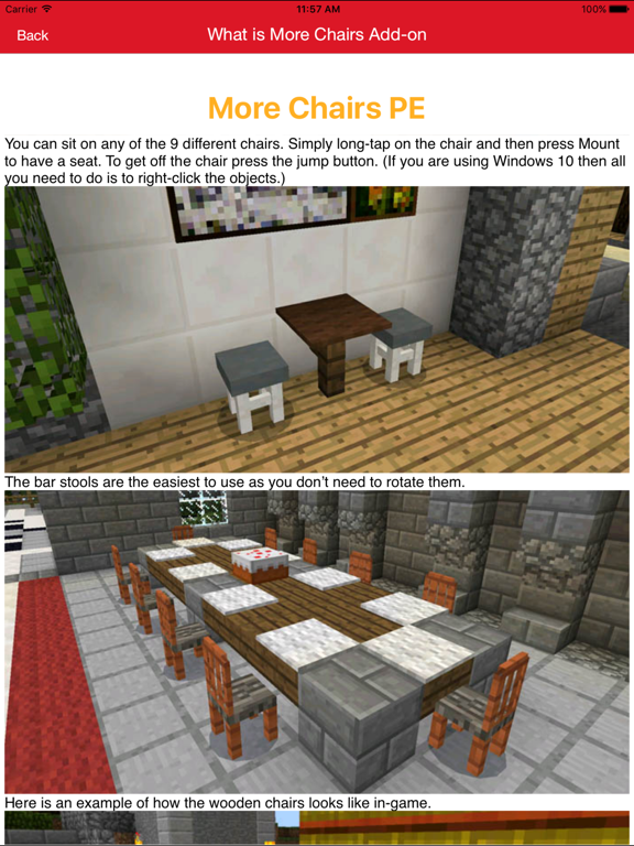 Furniture Addon For Minecraft PE One Touch Installのおすすめ画像1