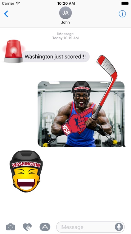 Washington Hockey Stickers & Emojis