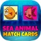 Sea Animal Match Cards Game For Kids