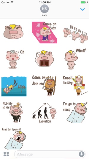 Izzy the lazy pig stickers(圖3)-速報App