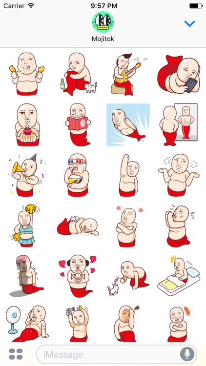 Uncle Mermaid Stickers