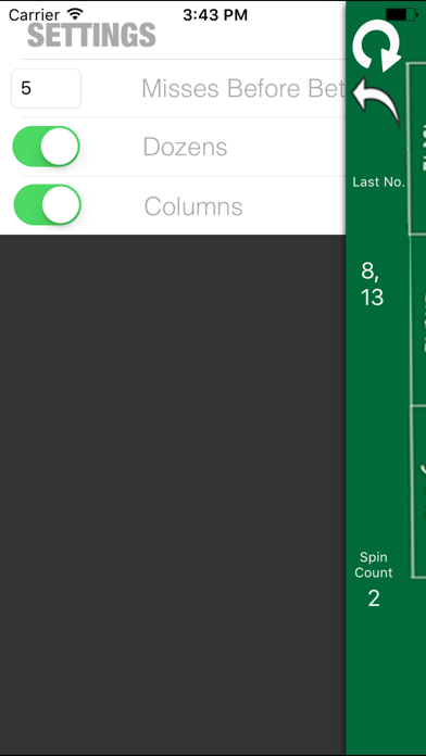 Roulette Dozens Calculator screenshot 2
