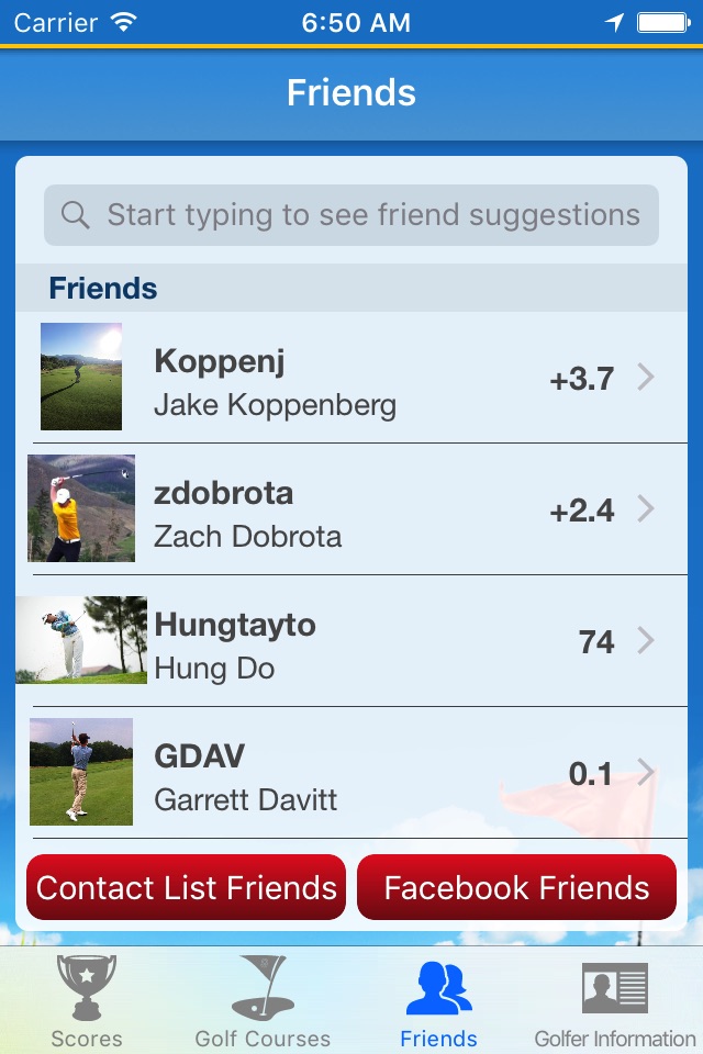 Diablo Golf Handicap Tracker screenshot 3