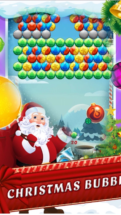 Bubble Sata for Christmas Game screenshot 2