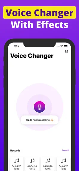 Game screenshot Chipmunk Voice Changer Editor mod apk