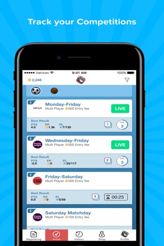 PickMonsters: Sport competitions for football fans screenshot 2