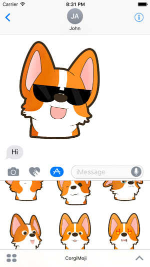 CorgiEmoji - Corgi Lovers Stickers for iMessages(圖3)-速報App