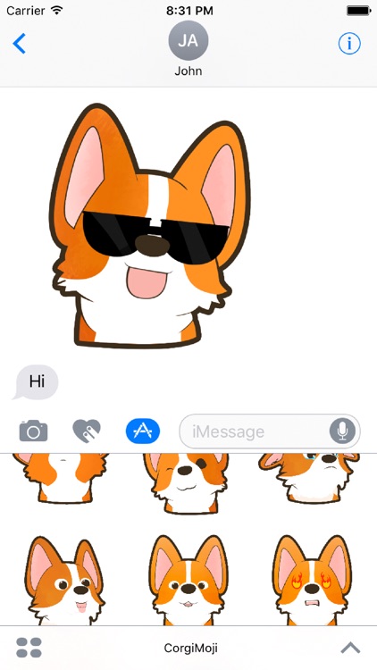 CorgiEmoji - Corgi Lovers Stickers for iMessages