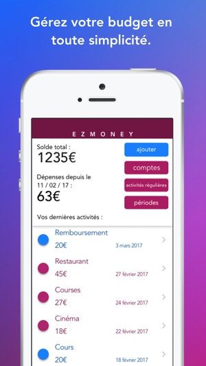 EZMONEY - App de gestion de budget