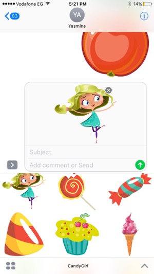 Candy Girl Stickers(圖3)-速報App