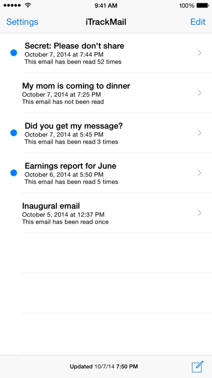 iTrackMail - Easy Email Tracking and Read Receipts