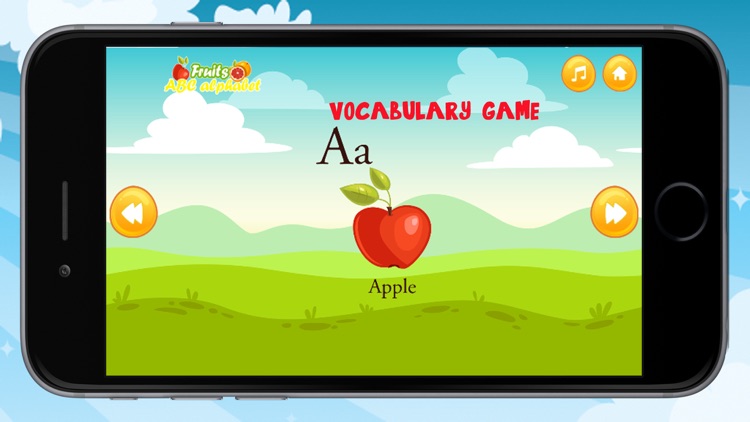 ABC Alphabet Learning Fruits