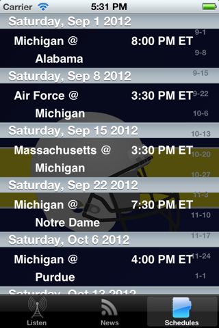 Michigan Football - Radio, Schedule & News screenshot 3