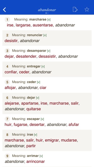 Spanish Synonym Dictionary(圖3)-速報App