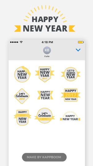 New Year Messages Stickers(圖5)-速報App