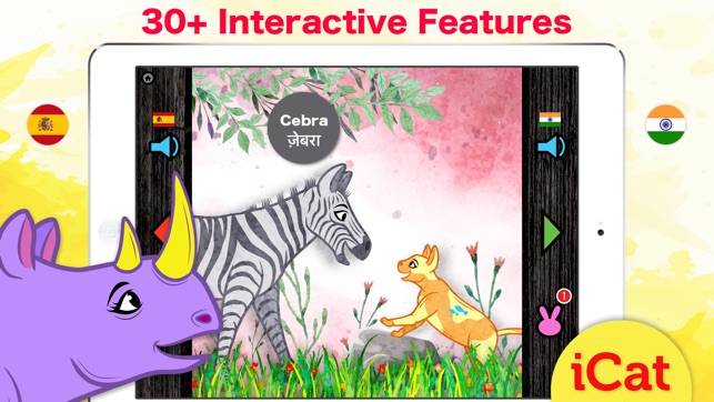 Learn Hindi & Spanish - Toddler & Kids Animals(圖2)-速報App