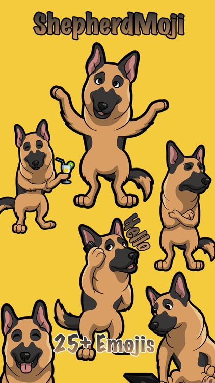 ShepherdMoji - German Shepherd Emoji & Stickers