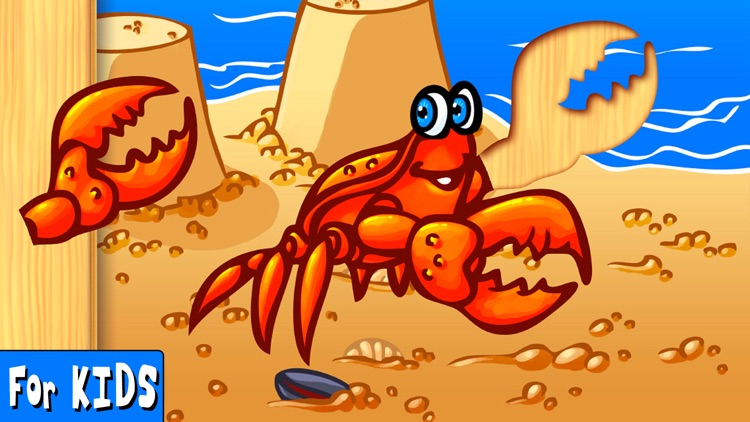 A Free Ocean Animals Puzzle for Kindergarten Kids