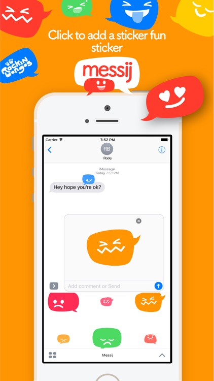 Messij, Emoji stickers for iMessage screenshot-2