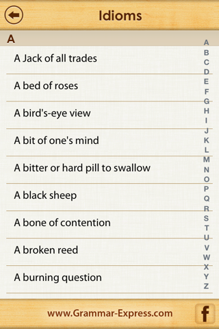 Idioms - náhled