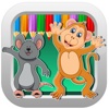 Art Of Drawing Monkey Mouse Coloring Book Games