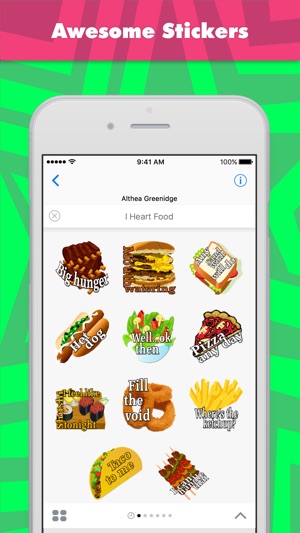 I Heart Food贴纸，设计：Alade Expressions(圖1)-速報App