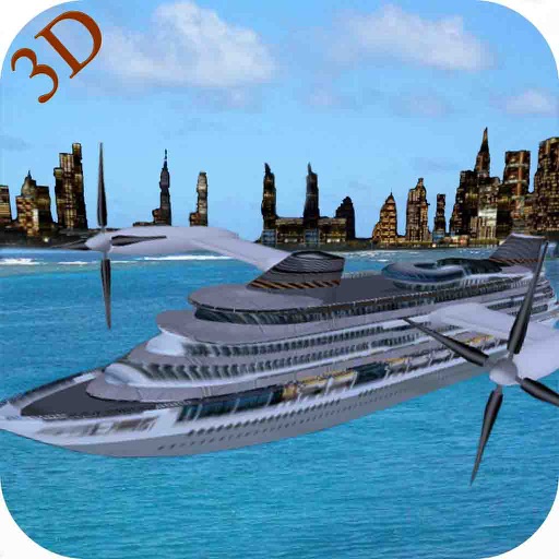 3D Flying Ship Simulator Adventure icon