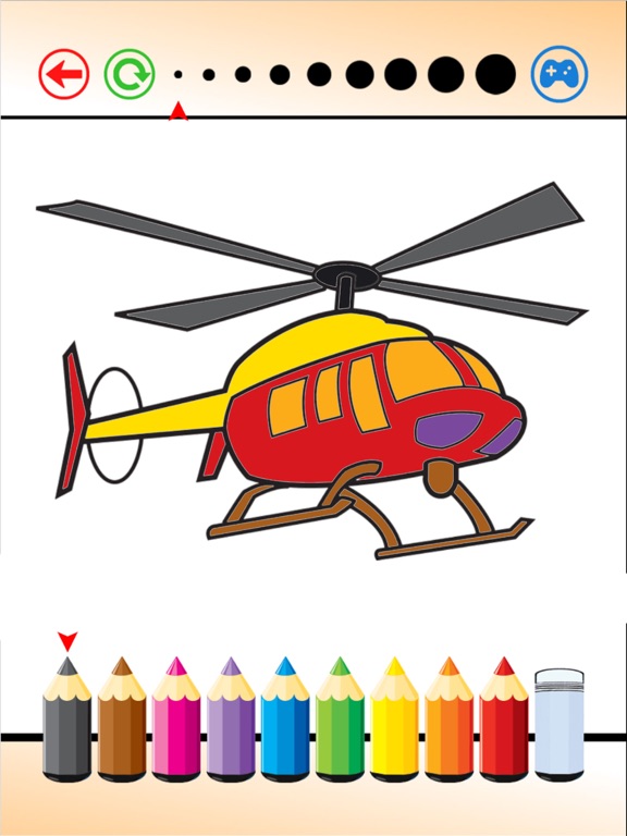 Helicopter coloring page isolated for kids Vector Image