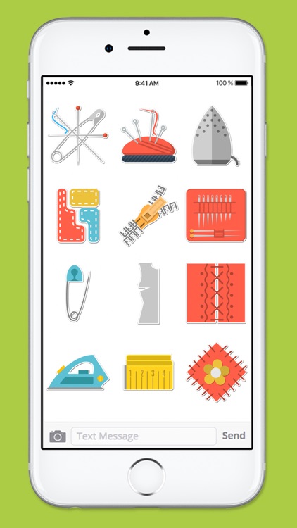 Crafty Hobby Sewing Icons Sticker Pack screenshot-3